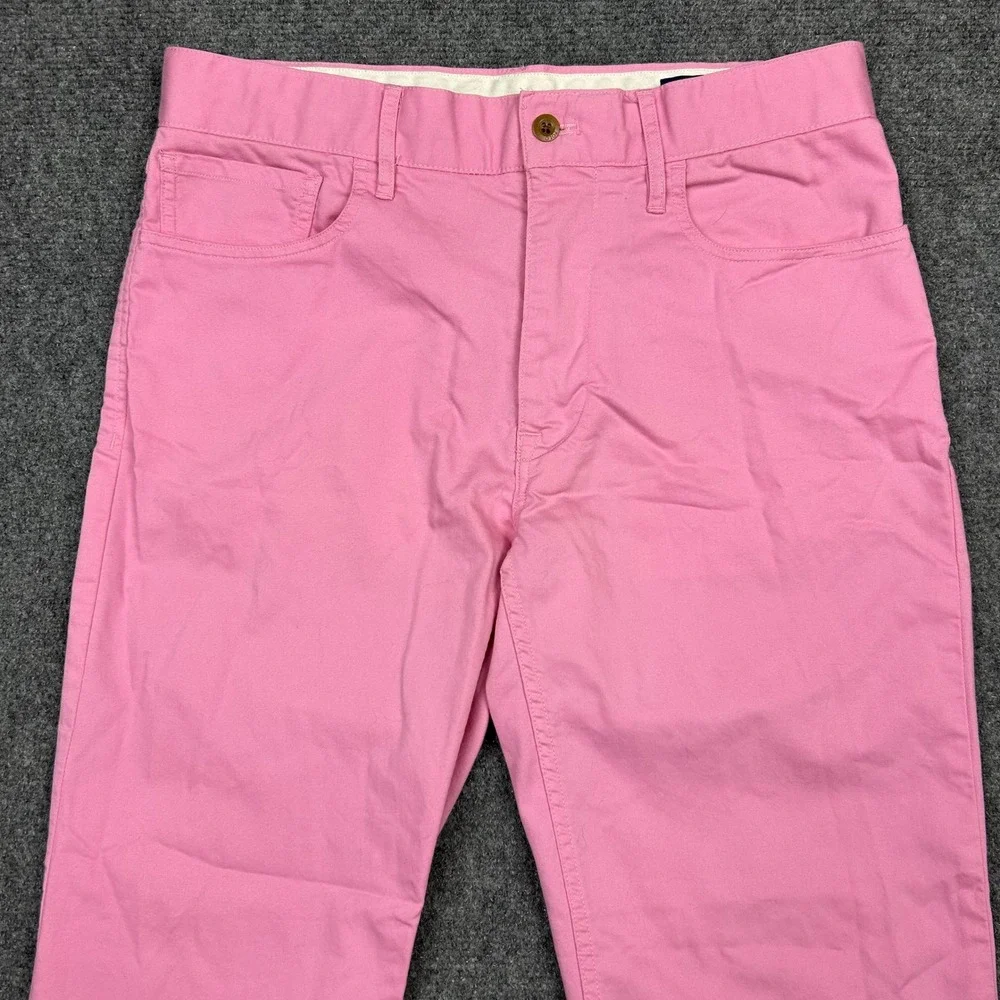 Polo Golf Ralph Lauren Pants Mens 30x30 Pink Tailored Fit Cotton Twill Stretch